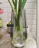 吕姆克花瓶摆件玻璃插花瓶雪柳银柳餐桌装饰新房布置摆件高25CM灰色6972 实拍图