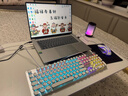 前行者（EWEADN）TK100朋克机械键盘鼠标套装电竞游戏有线台式电脑笔记本办公复古外设吃鸡104键 白色混光青轴 实拍图