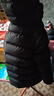 保姆鹅  【风墙】儿童羽绒服宝宝中长款护脸加厚外套保暖童装[NG2664] 炭黑 150 实拍图