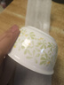 家用大号微波炉专用碗盘碟子加热耐热器皿耐高温用具陶釉下彩精致 4.5英寸繁华碗1个装【绿色】 实拍图