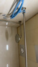 访客晾衣杆伸缩浴帘杆免打孔浴室晒衣杆不锈钢卫生间撑杆 方0.9~1.6米 实拍图