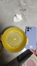 双层塑料洗菜盆沥水篮子厨房神器多功能客厅家用水果盘洗水果菜篮 青黄色 1个 实拍图