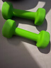 PROIRON普力艾 浸塑哑铃女士家用哑铃儿童哑铃健身哑铃套装 果绿色2kg*2 实拍图
