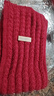 百搭韩版针织毛线红色围巾女2024圣诞冬季高级感新年礼物情侣围脖 【热卖】针织围巾-红色-1个装-保暖超好看 1 实拍图