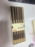 京东京造 筷子 家用餐具无漆无蜡鸡翅木【铜管件顶福】10双礼盒装 实拍图