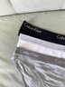 Calvin Klein内衣女士三条装经典提花腰边ck舒适棉质微弹性感比基尼三角内裤女 MP1-太空黑/椰青灰/月光白 3条 S 尺码偏大，建议拍小一码 实拍图