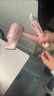 康夫（CONFU）高速电吹风机中空无叶生日新年520七夕情人节礼物送女友礼物大功率大风力等离子护发吹风筒KF-F9 【11万转等离子】+中空粉色 实拍图