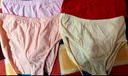 AB4条商场同款女抗菌短裤棉质中老年夏薄宽松大码高腰奶奶三角内裤 （混色2条+ 大红2条） 4条 2XL 实拍图