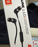 JBLT110有线耳机立体声入耳式耳麦  电脑游戏运动耳机 适用于3.5mm接口设备黑色生日元旦新年礼物 实拍图