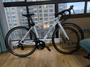 喜德盛公路自行车RC200入门休闲14速变速铝合金车架公路车 2025款RC200 白/灰（咨询客服下单更优惠） 700C*480（建议身高165-175） 实拍图