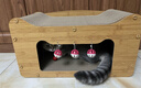 萌嘟星宠 猫抓板猫窝猫玩具猫沙发别墅立式带小球磨爪猫咪用品 猫耳朵款 实拍图