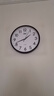 康巴丝（Compas）挂钟客厅钟表 简约钟表客厅石英钟表挂墙时钟 c2877黑色 33.5cm 实拍图