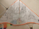 爱吃鱼（aichiyu）儿童涂鸦风筝教学风筝diy涂色风筝自制纯白风筝男女孩风筝材料包 实拍图