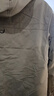罗蒙（ROMON）秋冬加棉加厚外套男士青年棉衣服休闲连帽工装款防风夹克冲锋衣男 M1091卡其色 XL 实拍图