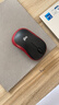 罗技（Logitech）M185鼠标 无线鼠标 办公鼠标 对称鼠标 黑色红边 带无线2.4G接收器 实拍图