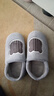 京东京造家居包脚棉拖鞋 轻简毛绒保暖包跟棉拖鞋男款 灰色44-45  JZ-3222 实拍图