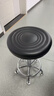 格田彩凳子升降椅子吧台椅带靠背办公椅前台座椅美容凳休闲椅酒吧收银凳 黑色【基础固定脚】 实拍图
