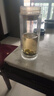 富光男女士双层玻璃杯 高硼硅玻璃304茶隔水杯子 带茶隔泡茶杯500ml 实拍图