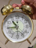 北极星（POLARIS）闹钟复古石英钟表个性夜光小闹钟卧室床头夜灯打铃闹表4英寸6409 金色【开学季】 实拍图