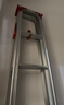 齐鲁安然 加固铝合金梯子 双侧折叠梯 人字梯 工程梯 库房 装修梯具 加厚 200CM 实拍图