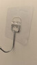 映调强力粘胶免打孔承重无痕厨房墙壁挂粘钩卫生间门后挂衣钩神器 升级款-白色5个装-加厚实心挂钩 实拍图