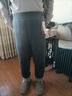 羊老大羊毛蚕丝棉裤男修身保暖裤男款羊毛裤打底裤软绵绵保暖内衣男 新品黑灰色（升级暖姜里料） 2XL (175/88B) 实拍图
