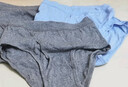 三枪内裤男【全棉高腰】高弹罗纹透气大码纯色爸爸男士三角裤3枚装 实拍图