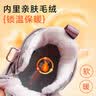 巴布豆（BOBDOG）童鞋冬款高帮儿童运动鞋女童保暖二棉鞋106555006樱花粉/藕荷紫35 实拍图