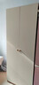 全友家居奶油风二门衣柜卧室家用出租房靠墙落地收纳柜子成品衣橱家具 实拍图