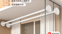 卡贝（cobbe）免打孔伸缩晾衣杆阳台横杆晾衣架衣柜杆挂衣杆浴帘杆撑杆90-155 实拍图