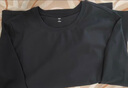 京东京造【10A抗菌T】长袖t恤女卫衣25秋季新款打底衫 黑色 L 实拍图