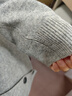 优衣库女装羊绒圆领针织短开衫/25秋冬新款479672 03 灰色 L /160/88A 实拍图
