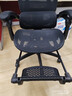 南皇人体工学办公椅电竞椅久坐打游戏办公室椅子久坐不累人工力学座椅 镂空双背黑-3级杆-尼脚-带搁脚-155°任意后躺 120-155度(含) 联动扶手 实拍图