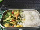 电热饭盒可插电加热保温热饭免加水上班族电热饭神器保温分格便当盒不锈钢一体小型便携办公室午餐 0.9L 咖色两格 实拍图