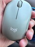 罗技（Logitech）M221 轻音鼠标 无线鼠标 办公鼠标 对称鼠标 带无线微型接收器 薄荷绿 实拍图