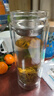 富光男女士双层玻璃杯 高硼硅玻璃304茶隔水杯子 带茶隔泡茶杯500ml 实拍图