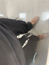 头号青年工装裤子男秋冬季潮牌宽松胖子运动加肥大码男装休闲裤男 黑 5XL 实拍图