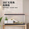 阔庭（KUOTING）乌龟缸桌面透明生态乌龟缸乌客厅水族箱黑色 实拍图