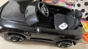 星辰皓奥迪儿童电动车四驱汽车遥控四轮宝宝玩具车可坐人童车RSGT 黑色+四驱+遥控+摇摆+皮座+软轮 实拍图