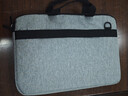 联想（Lenovo）笔记本电脑包16英寸公文包出差商务旅行包适用苹果小新拯救者防泼水手提包 加厚款灰色 实拍图
