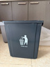 欧湃垃圾桶无盖20L方形黑灰色家用厨房商用餐饮饭店专用大号垃圾箱 实拍图