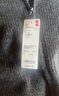 优衣库女装舒芙蕾拉链针织开衫/毛衣毛衫外套480490 08 深灰色 M /160/84A 实拍图