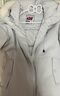 F426【赵露思同款】新国标90绒加厚大毛领工装派克连帽羽绒服 白灰色 现货 S 实拍图