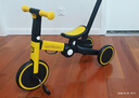 uonibaby品牌授权儿童三轮车脚踏车1-3-6岁宝宝儿童车遛娃神器平衡车手推 25款巴洛克黄+推杆-适高68-128cm 升级版 实拍图
