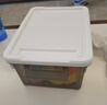 禧天龙桌面收纳盒多功能透明收纳盒带盖玩具零食储物盒 烟熏灰3升3个装 实拍图
