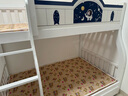 圣伯顿上下铺双层床实木儿童床姐弟互不打扰上下床高低床双人子母床 爬梯+书架+双抽+床垫 上110下130 实拍图