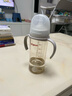 贝亲（Pigeon）自然离乳 PPSU重力球吸管双把手奶瓶 330mL 12月+ AA253 实拍图