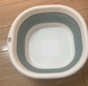 诺兰森迪 旅行折叠盆洗脸盆家用宿舍便携式军训必备用品水盆灰白色-中号 实拍图