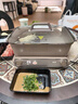美的（Midea）电火锅钛陶0氟多功能锅不锈钢蒸锅鸳鸯火锅专用锅超薄速沸多功能一体电锅煎烤料理锅DLS332266S 实拍图