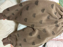 嘟嘟家宝宝裤子加绒冬季男童冬装保暖女童长裤潮儿童休闲裤 咖色小熊120 实拍图